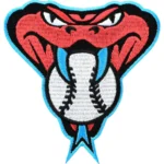 Arizona Diamondbacks Red Snake Biting Baseball Patch