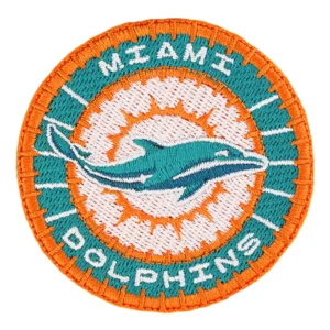 Miami Dolphins Orange Round Logo Patch