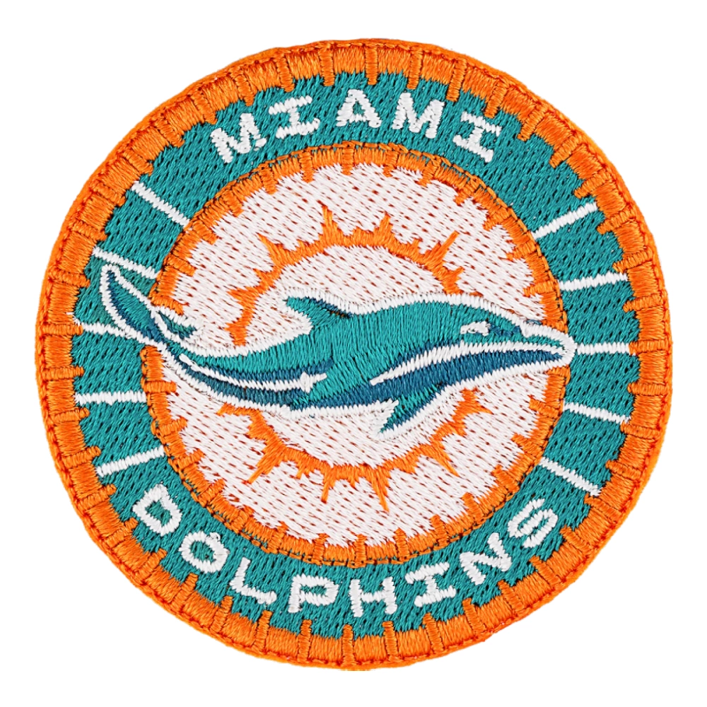 Miami Dolphins Orange Round Logo Patch