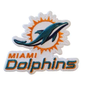 Miami Dolphins Logo Vintage Wordmark Patch