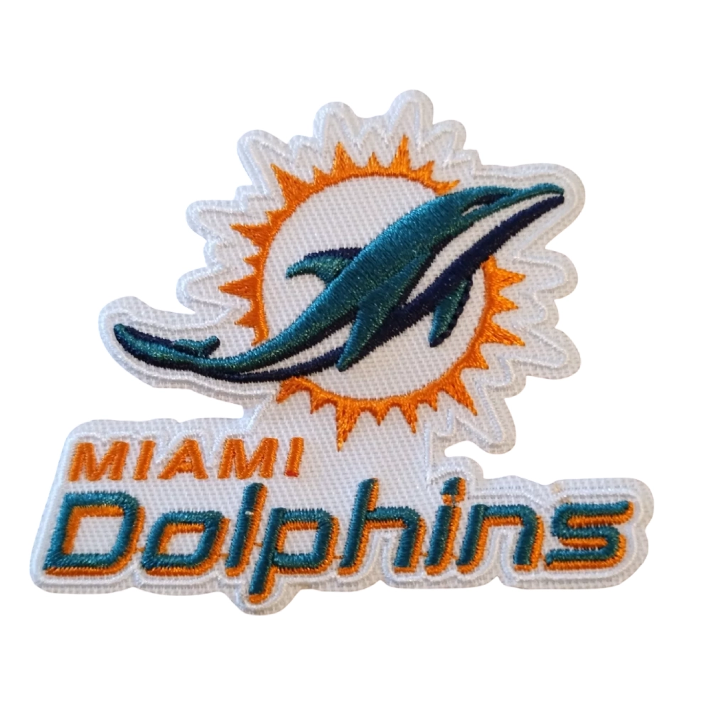 Miami Dolphins Logo Vintage Wordmark Patch