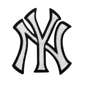 New York Yankees White "NY" Logo Patch