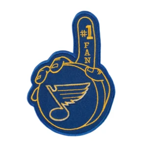 St. Louis Blues Number 1 Fan Foam Finger Logo Patch