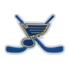 St. Louis Blues Crossed Hockey Sticks Logo Patch