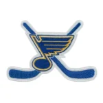 St. Louis Blues Crossed Hockey Sticks Logo Patch