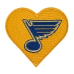 St. Louis Blues Vinatge Yellow Heart Logo Patch