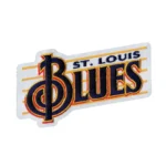 St. Louis Blues Retro Music Notes Script Logo Patch