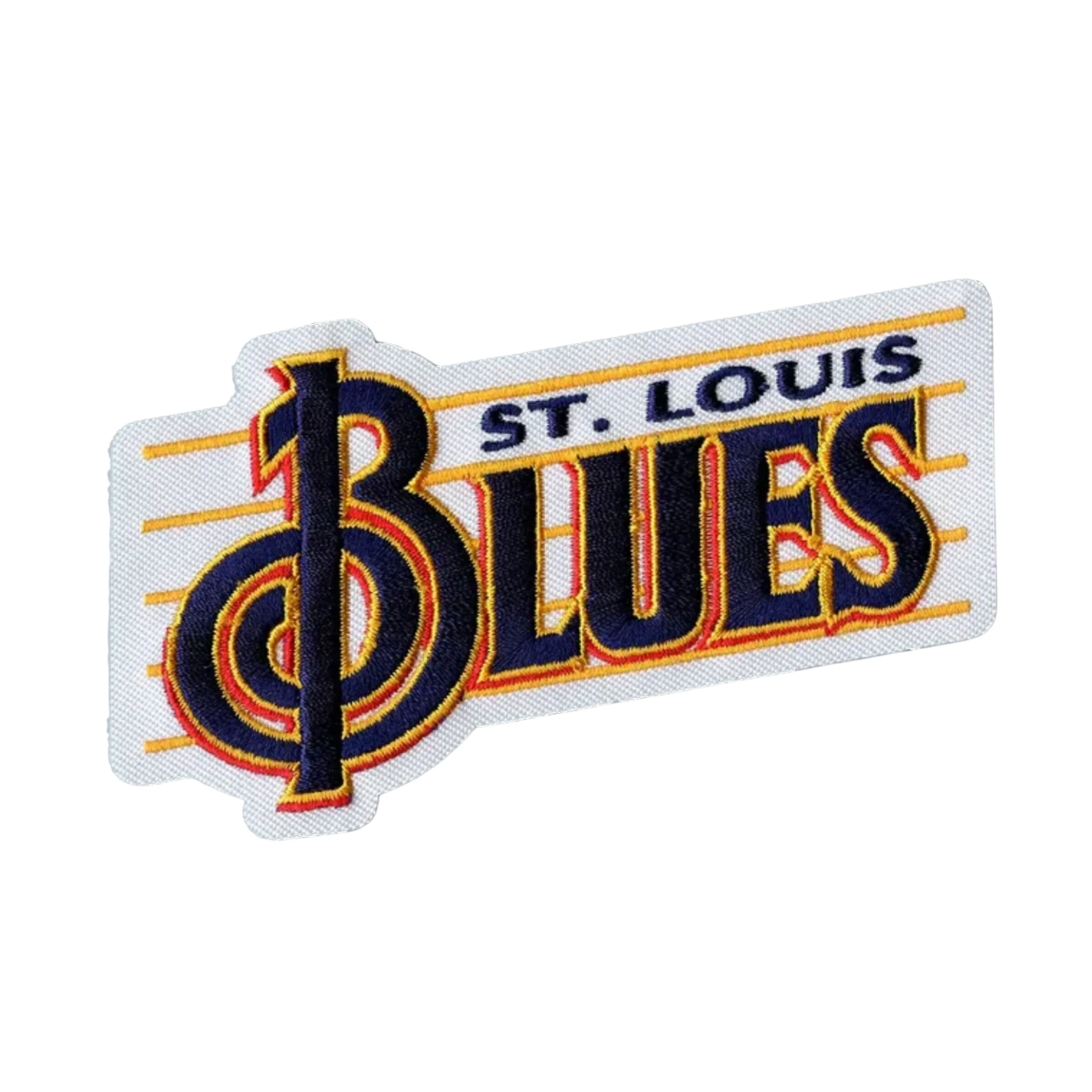 St. Louis Blues Retro Music Notes Script Logo Patch