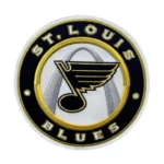 St. Louis Blues Retro Black Round Logo Patch