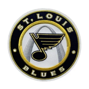 St. Louis Blues Retro Black Round Logo Patch