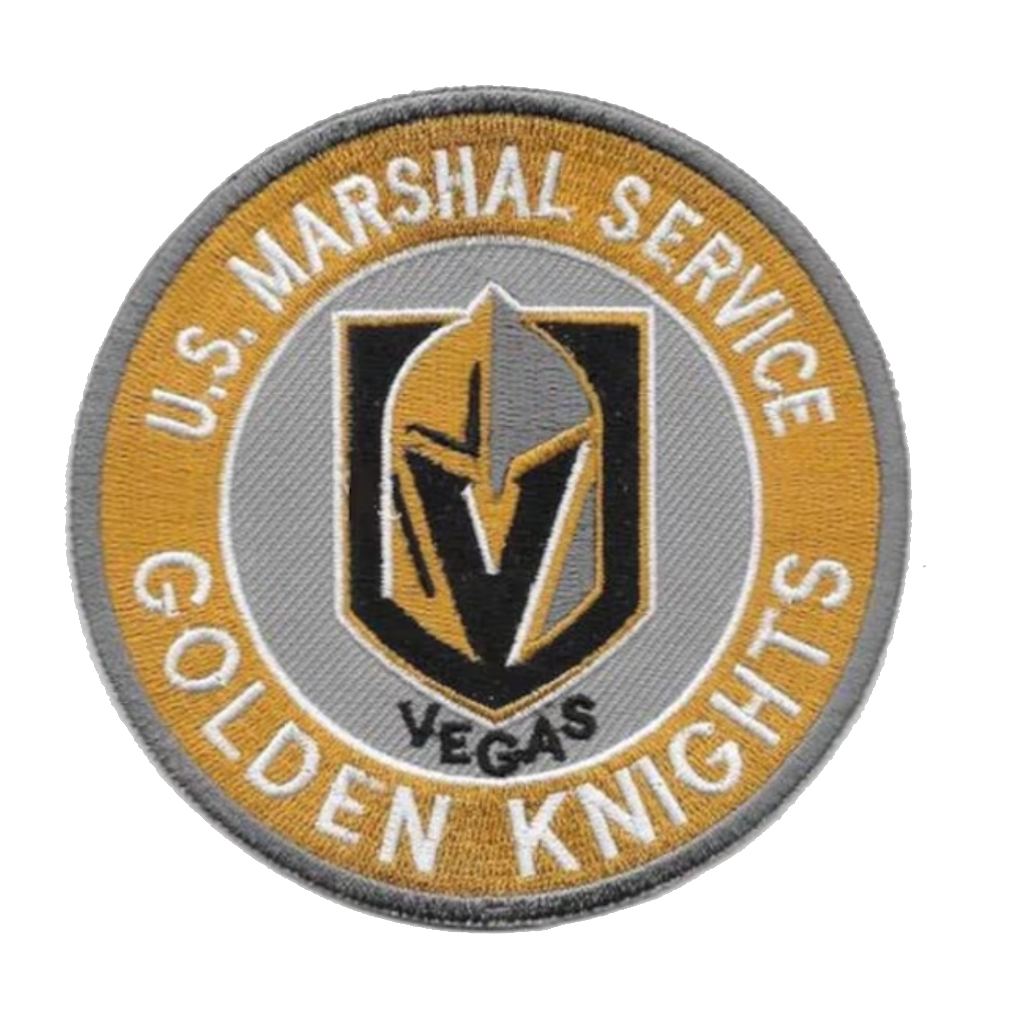 Vegas Golden Knights Golden US Marshal Service Logo Patch