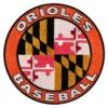 Baltimore Orioles Maryland State Flag Patch