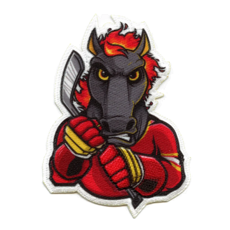 Calgary Flames Blasty Horse Logo Patch