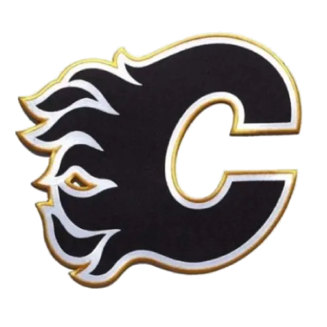Calgary Flames Retro Black Flaming C Logo Patch