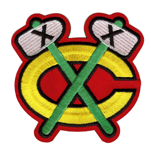 Chicago Blackhawks Alternate Home Tomahawks Logo PatchChicago Blackhawks Alternate Home Tomahawks Patch