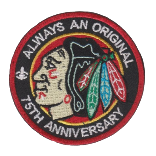 Chicago Blackhawks 75th Anniversary Logo Patch