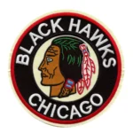 Chicago Blackhawks Round Lettering Logo Patch