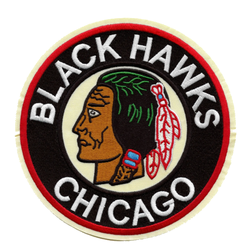Chicago Blackhawks Round Lettering Logo Patch