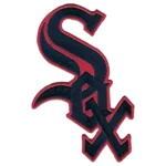 Chicago White Sox Black/Red Script Logo Patch