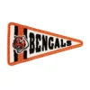 Cincinnati Bengals Tiger Face Pennant Logo Patch
