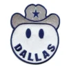 Dallas Cowboys Inspired Smiley Face Hat Patch