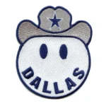 Dallas Cowboys Inspired Smiley Face Hat Patch