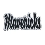 Dallas Mavericks Black Script Wordmark Patch