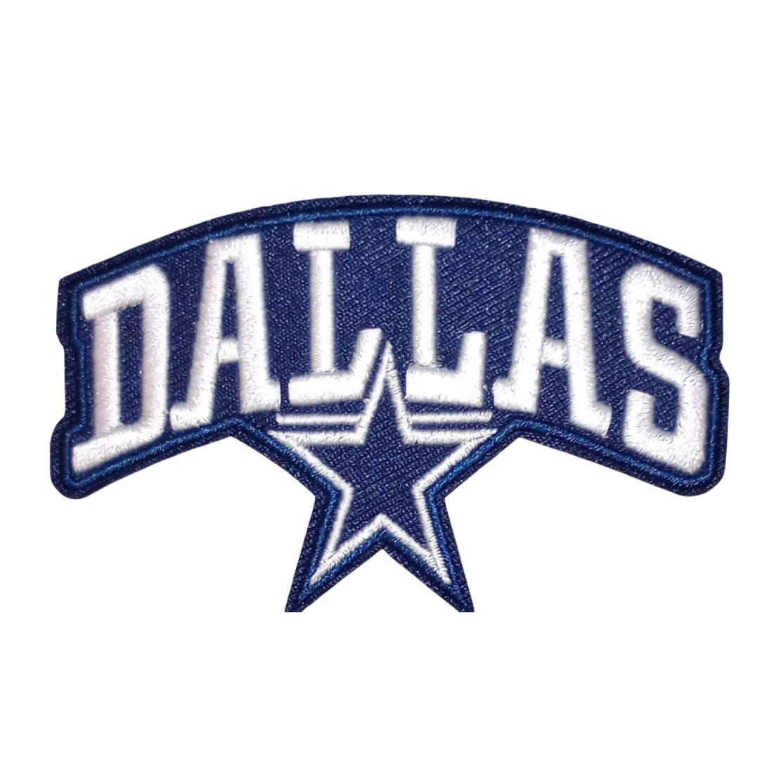Dallas Team Star Retro Script Logo Patch