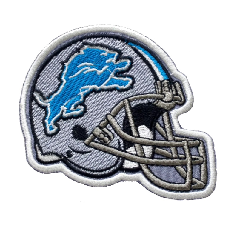 Detroit Lions Helmet Logo Embroidered Patch