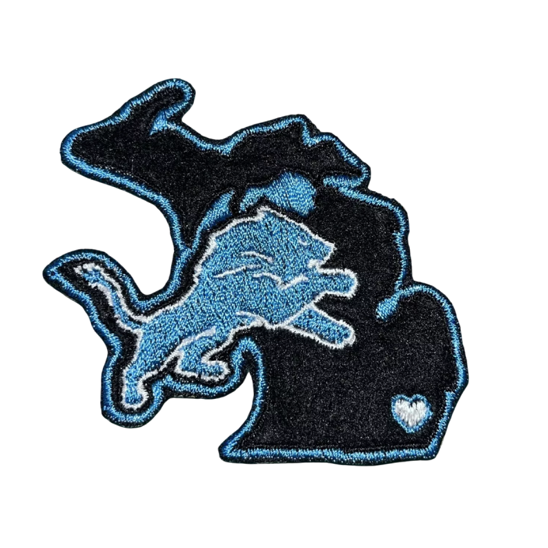 Detroit Lions Michigan State Shape Patch