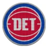 Detroit Pistons "DET" Basketball Logo Patch