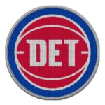 Detroit Pistons "DET" Basketball Logo Patch
