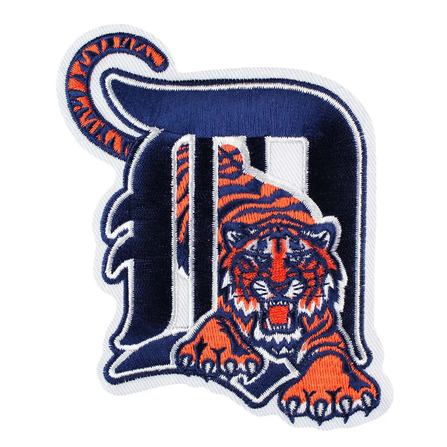 Detroit Tigers Block "D" with Tiger Mascot Patch