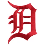 Detroit Tigers Old Red English "D" Logo Patch