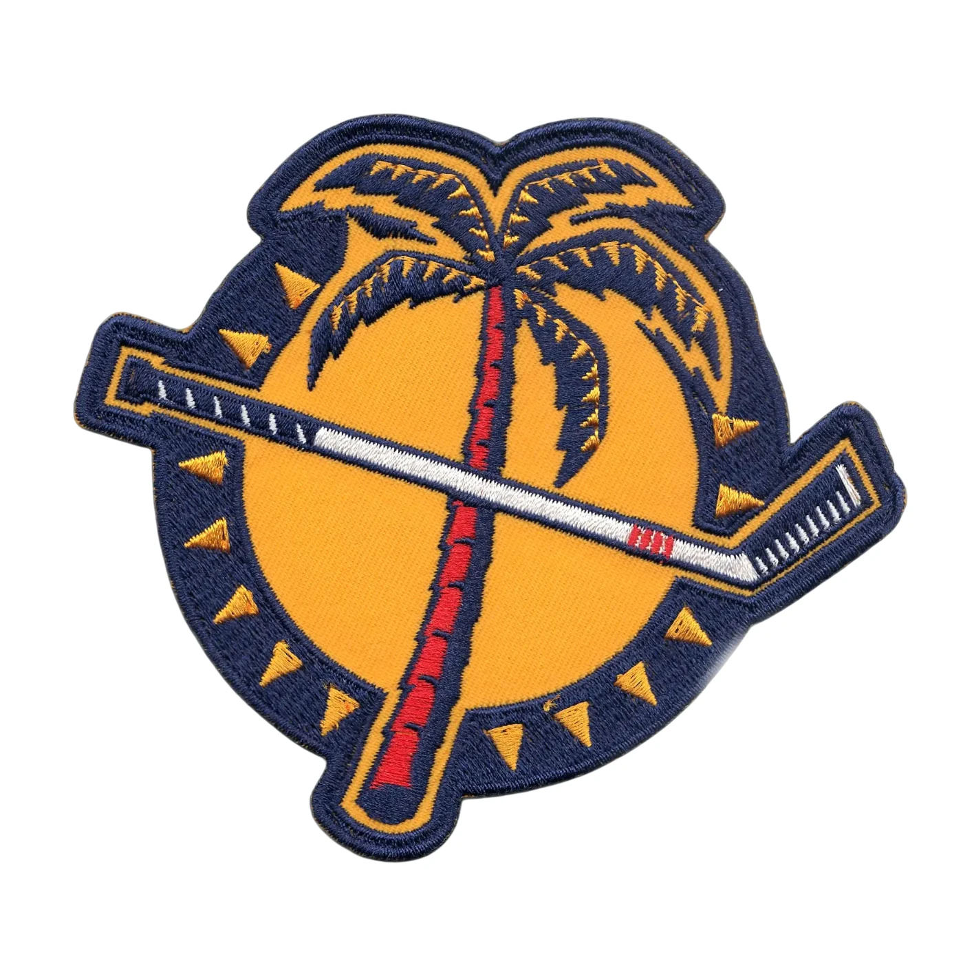 Florida Panthers Palm Tree Hockey Stick Logo Patch