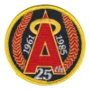 Los Angeles Angels 25th Anniversary Round Logo Patch