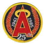 Los Angeles Angels 25th Anniversary Round Logo Patch