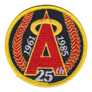 Los Angeles Angels 25th Anniversary Round Logo Patch