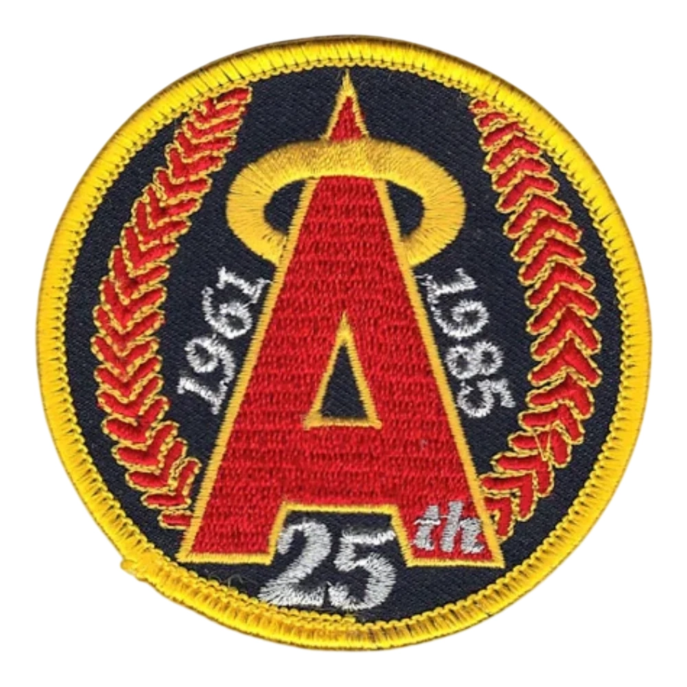 Los Angeles Angels 25th Anniversary Round Logo Patch