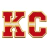 Kansas City Chiefs Red "KC" Lettering Patch