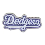 Los Angeles Dodgers White Script Dodgers Logo Patch