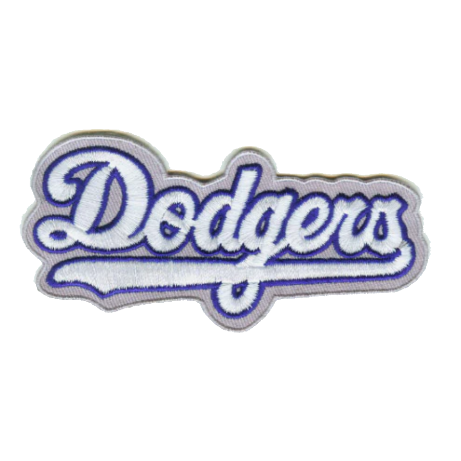 Los Angeles Dodgers white script logo patch