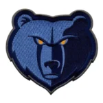 Memphis Grizzlies Bear Face Logo Embroidered Patch
