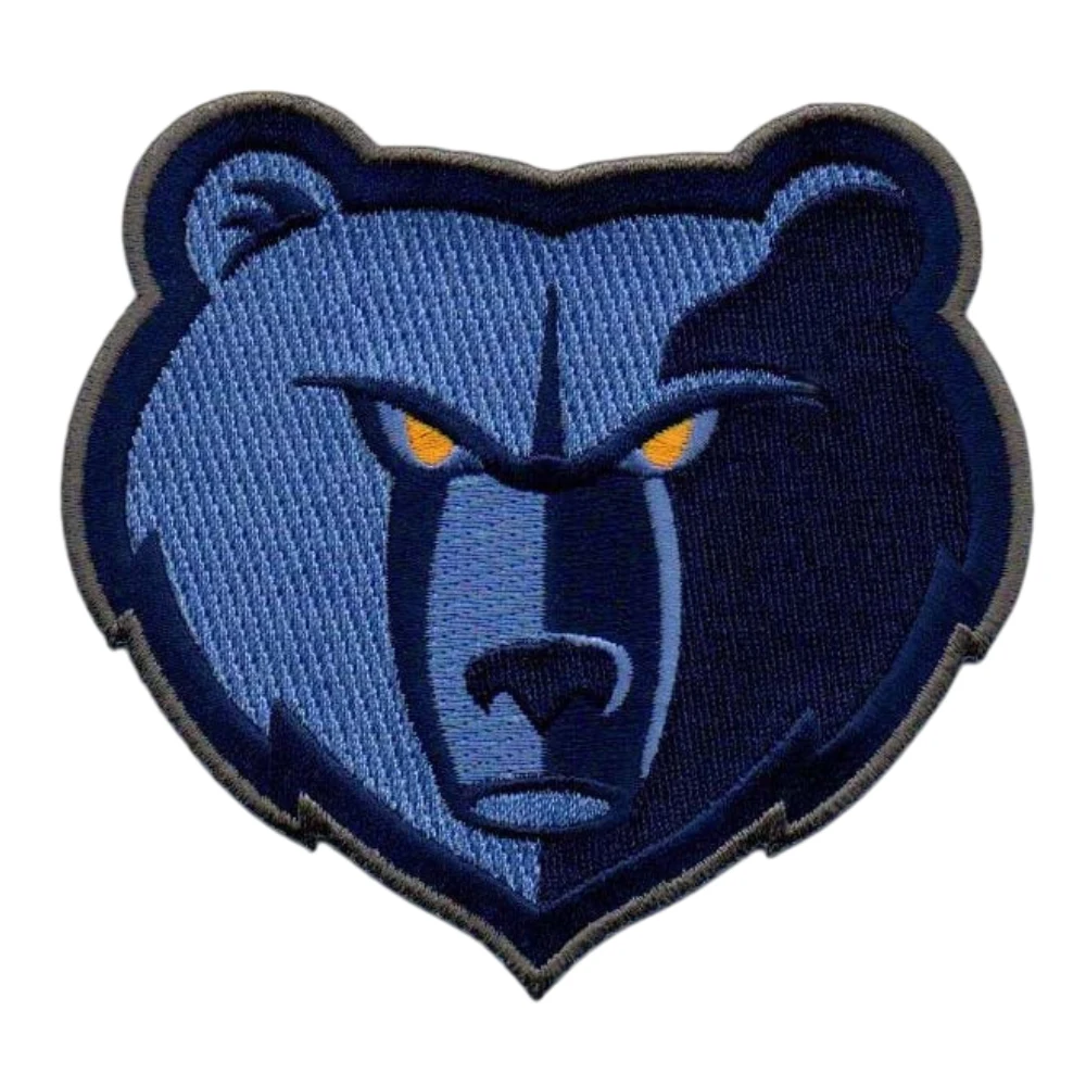 Memphis Grizzlies bear face logo patch
