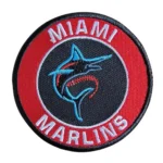 Miami Marlins Round Embroidered Logo Patch
