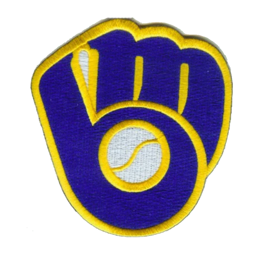 Milwaukee Brewers Blue Glove Logo Patch