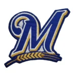 Milwaukee Brewers Letter M Embroidered Patch