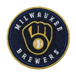 Milwaukee Brewers Round Black Glove Logo Patch