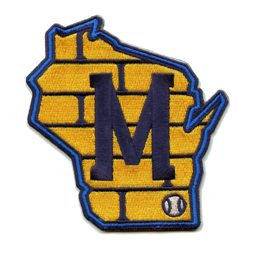 Milwaukee Brewers Wisconsin State Logo Patch