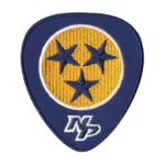 Nashville Predators Guitar Pick Three Stars Logo Patch
